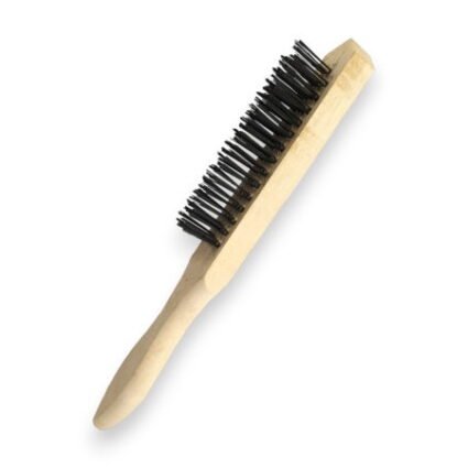 TZ 4 ROW WIRE BRUSH WOODEN HANDLE