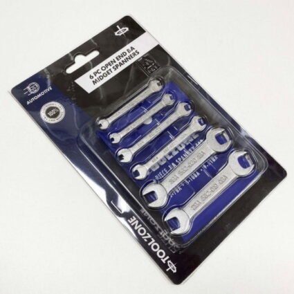 T/ZONE 6PC BA MIDGET SPANNERS OPEN ENDED