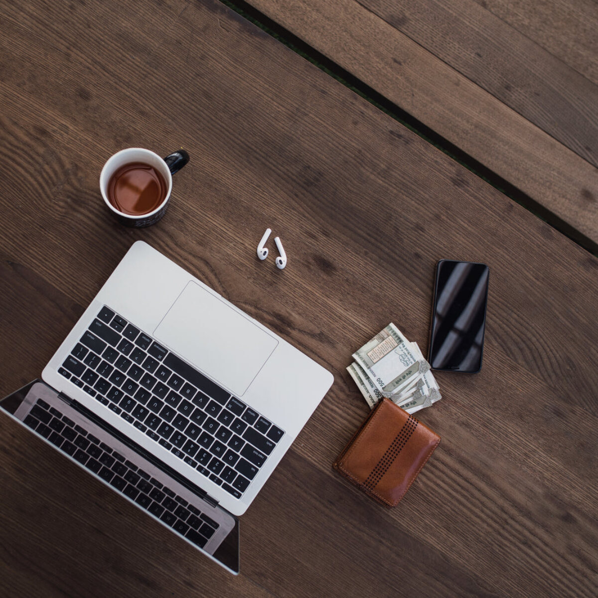 Remote Office Setup Flatlay
