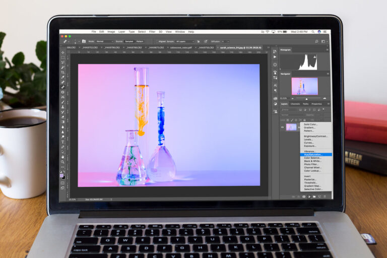Editing Photography On Laptop